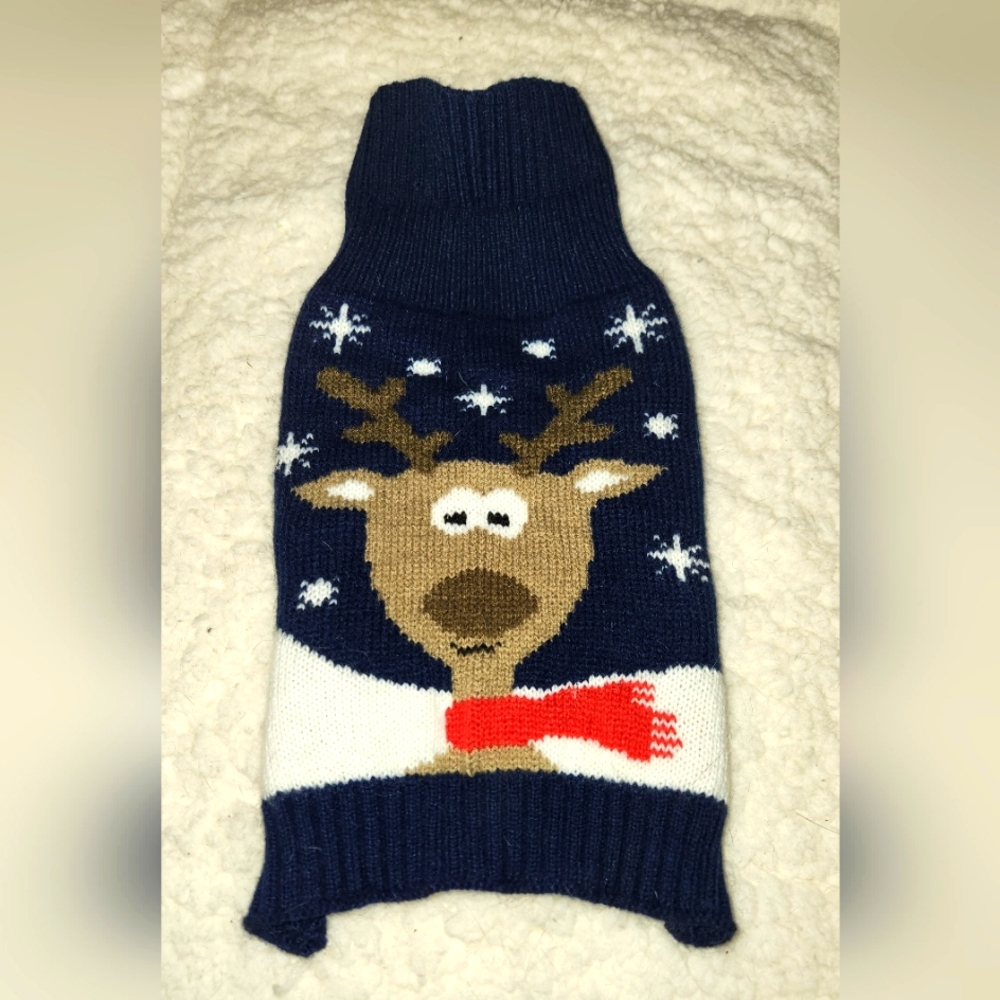 Reindeer XS dog/cat sweater NWOT